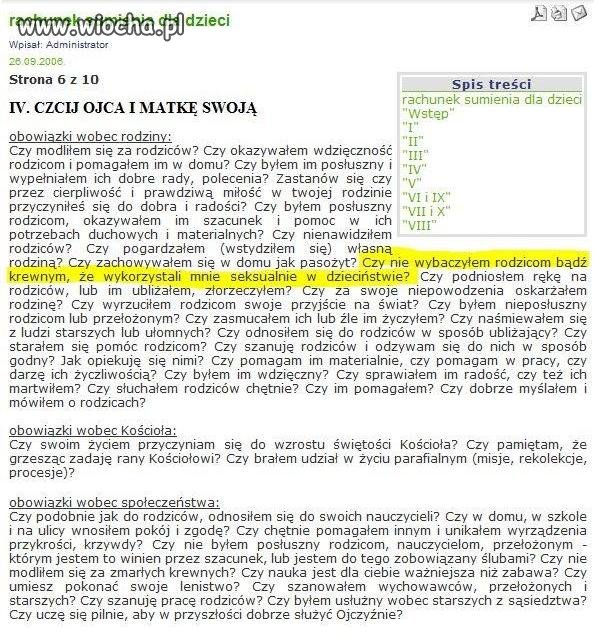 Rachunek sumienia dla dzieci 