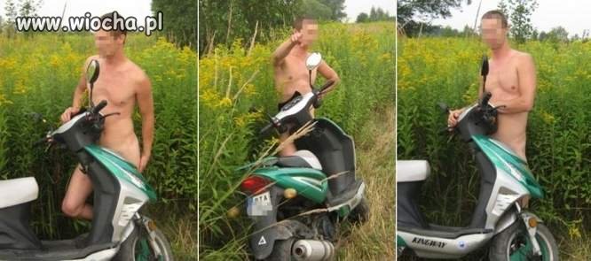 Przyłapany na seksie ze...skuterem