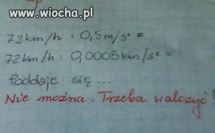 Nie można