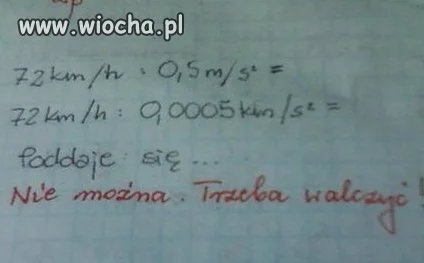 Nie można