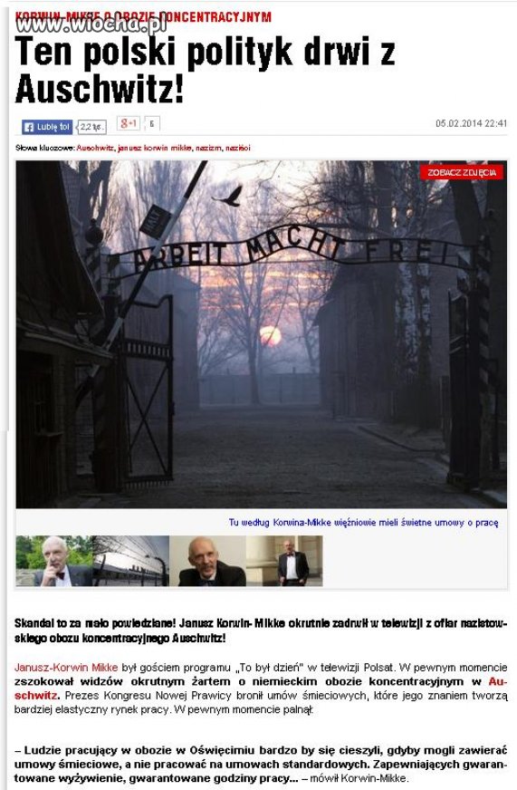 Żyd drwi z obozu w Auschwitz! 