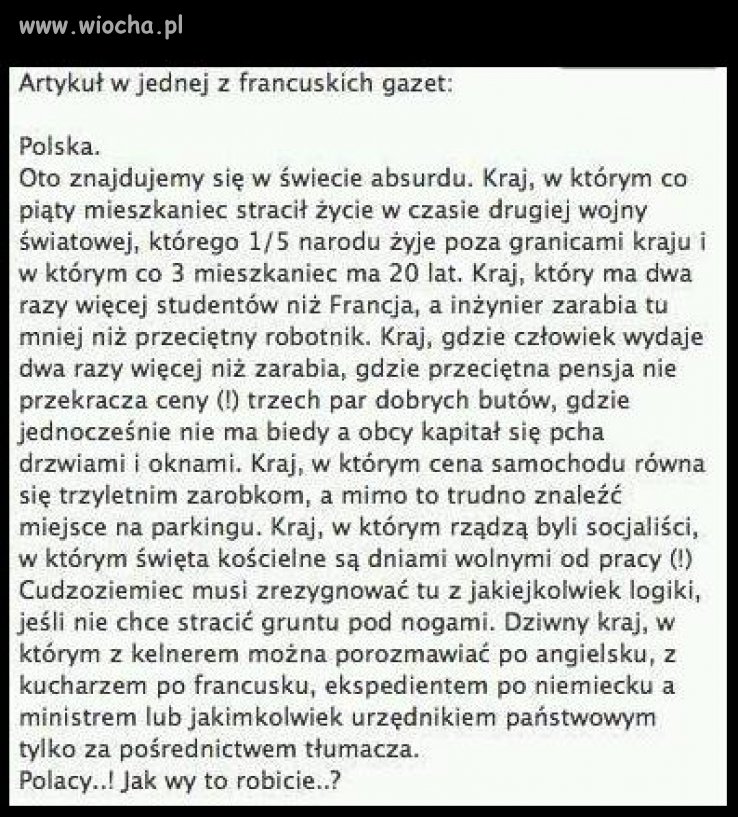 Kraj absurdu...