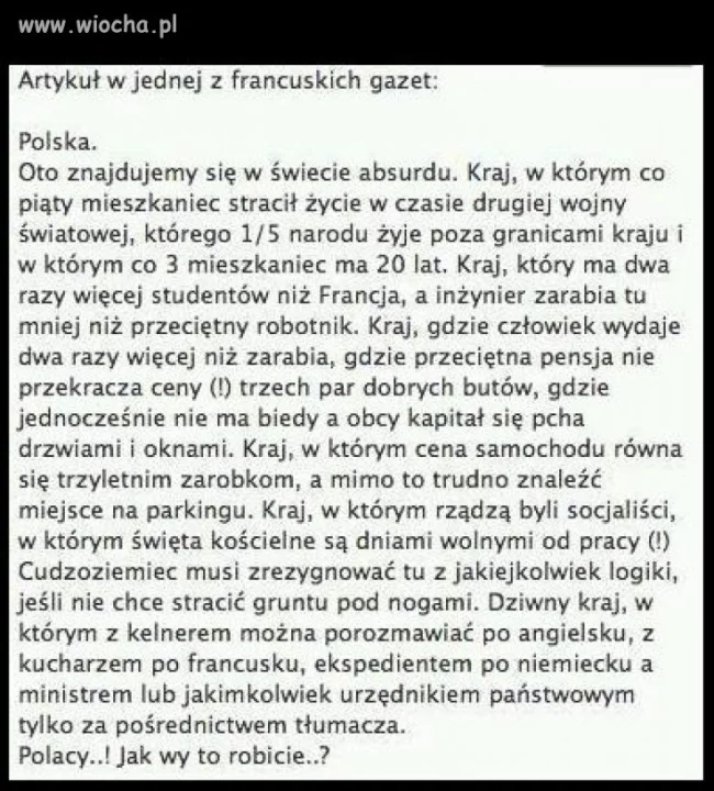 Kraj absurdu...