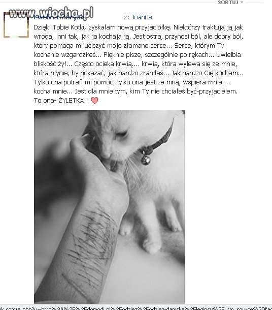 Nowa przyjaciółka 15latki żyleta  