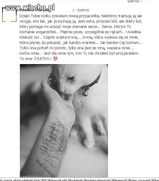 Nowa przyjaciółka 15latki żyleta  