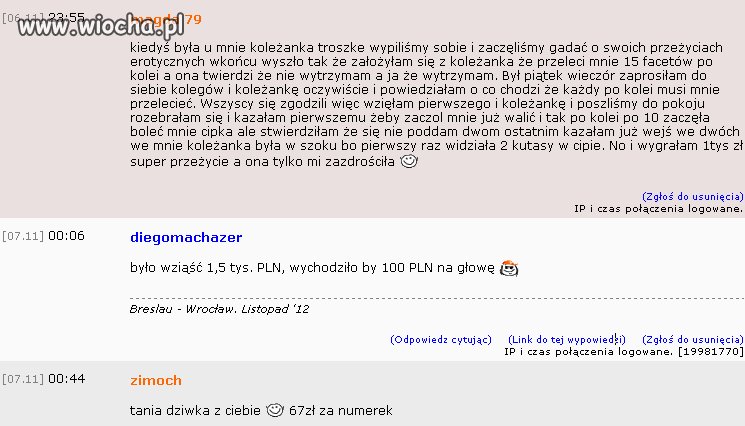 Założyła się z koleżanką, 