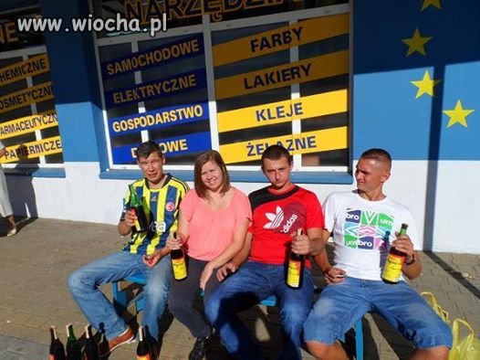 Nie ma to jak dobre wino pod sklepem.