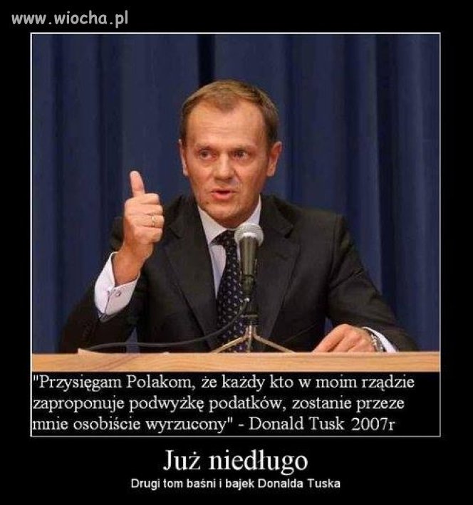 Kaczyński już zaczął opowiadać bajki i mu rośnie.