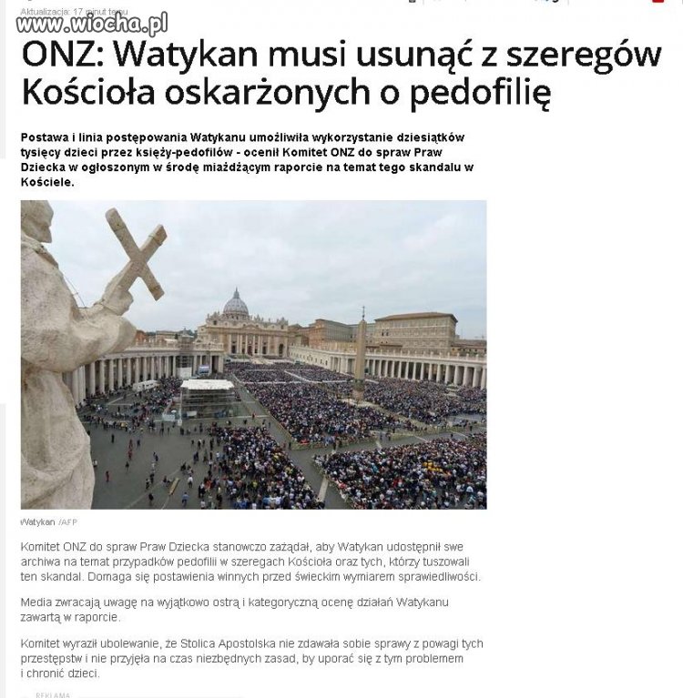 Dziesiątki tysięcy dzieci wykorzystane...