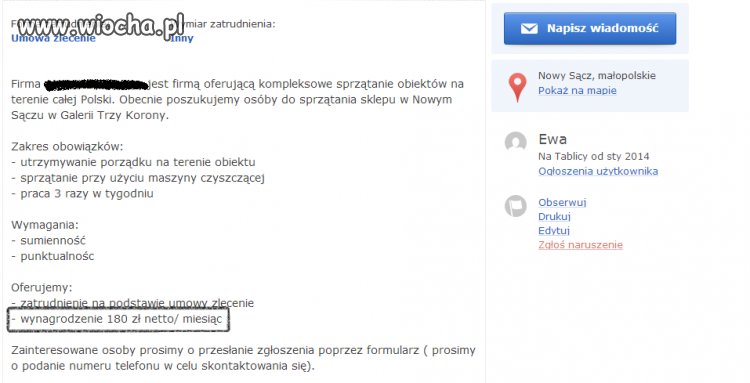 Praca 3dni w tygodniu. 12dni w miesiącu...