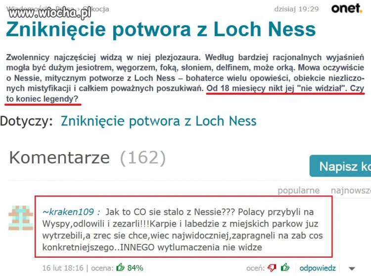 Co się stało z Nessie?!