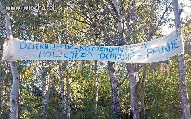 Podziękowanie dla komendanta...