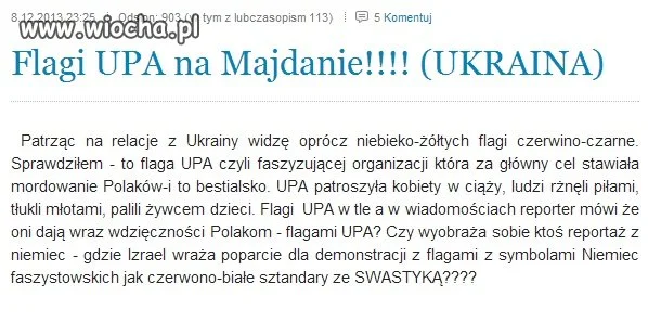 NIE ZGADZAM SIĘ NA ŻADNĄ POMOC DLA UKRAINY!!!