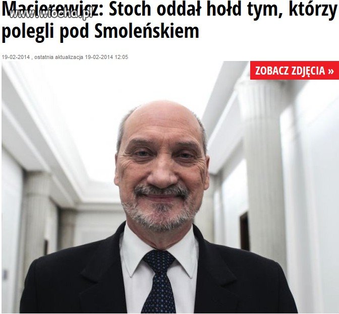 Ten człowiek ma obsesję na punkcie  Smoleńska