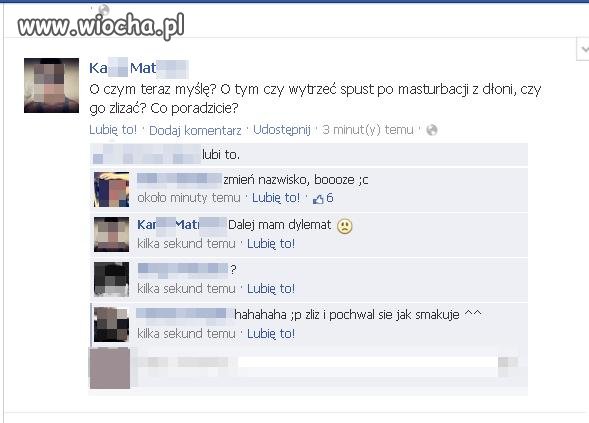 Problemy nastolatków na fb 
