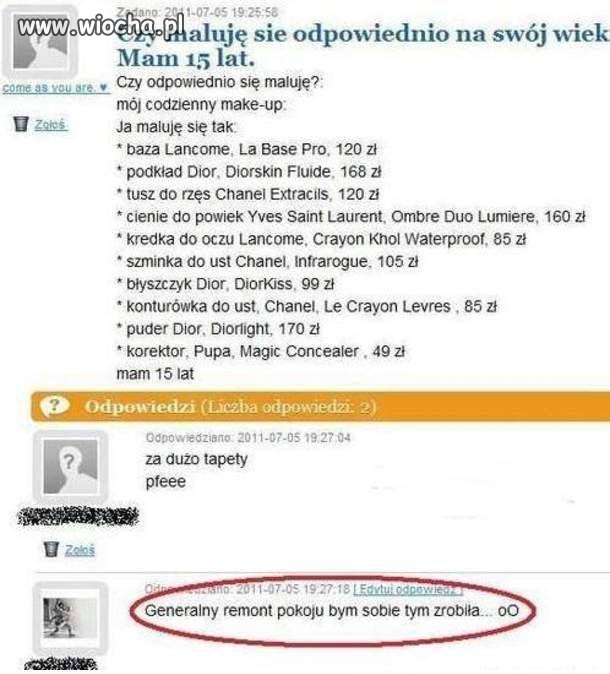 Ja bym za to wolał wytapetować i wyremontować