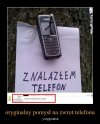 Oryginalny  pomysł na zwrot telefonu