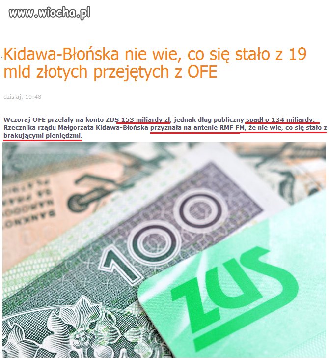 Co się stało z 19mld zł przejętych przez oFE