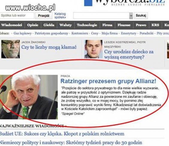 Kościół zawsze procentuje