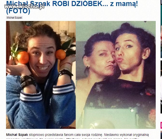 Jego mama wygląda
