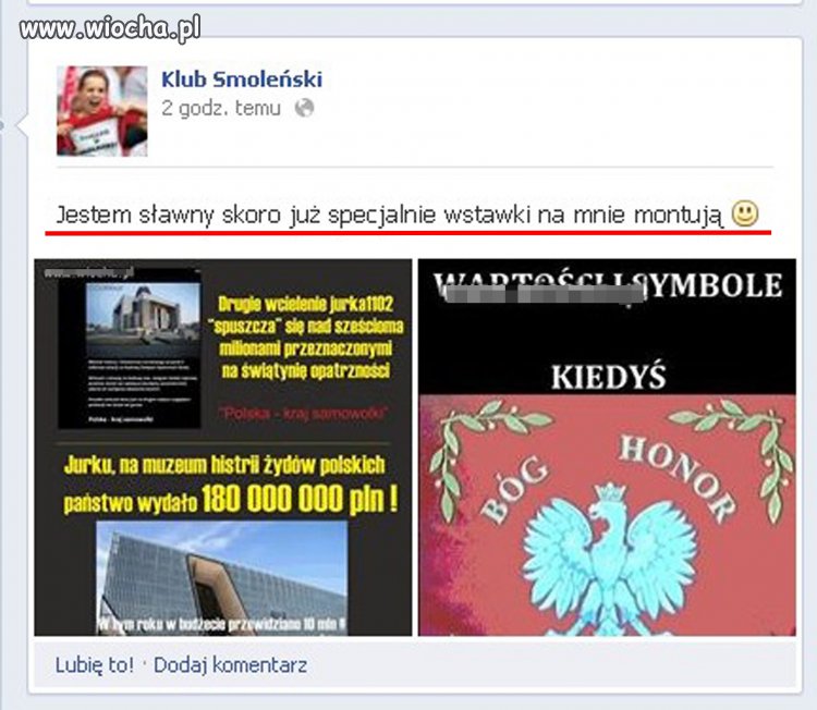 Samozachwyt sięgnął absurdu...