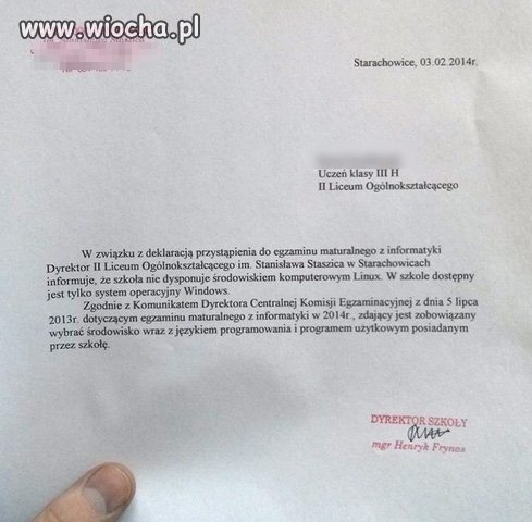 Licealisto, możesz zdawać...