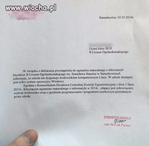 Licealisto, możesz zdawać...