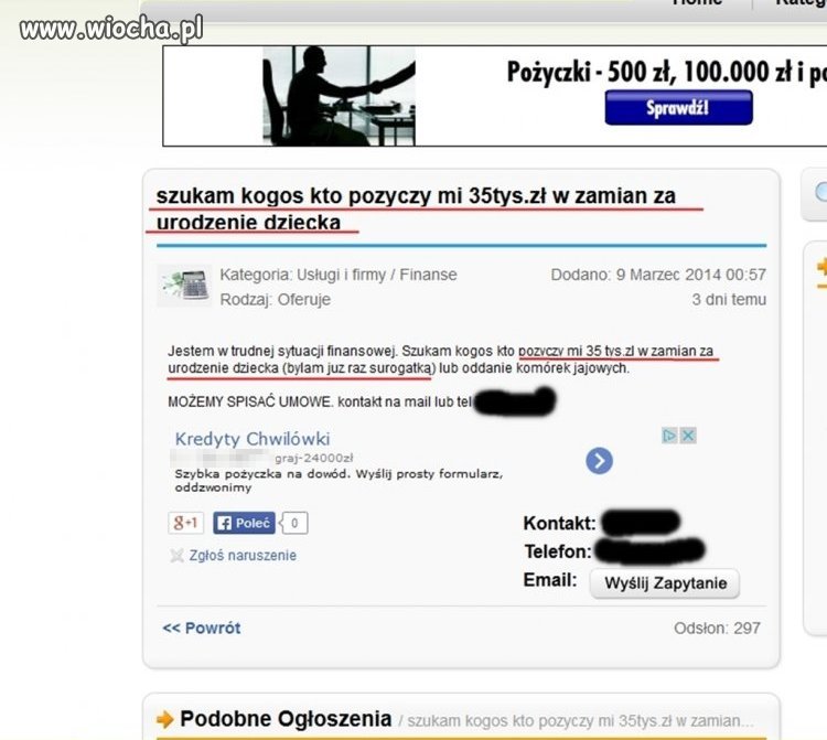 "Jestem w trudnej sytuacji..."