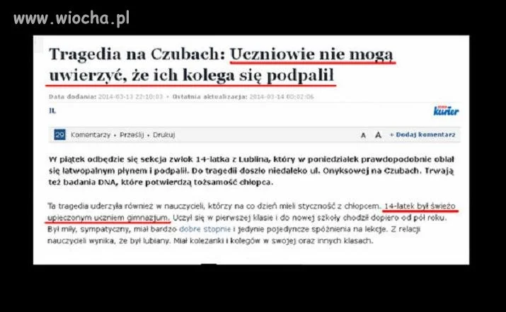 Tragedia na Czubach