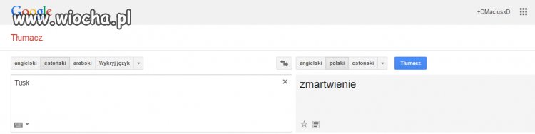 Już nawet tłumacz google wie.