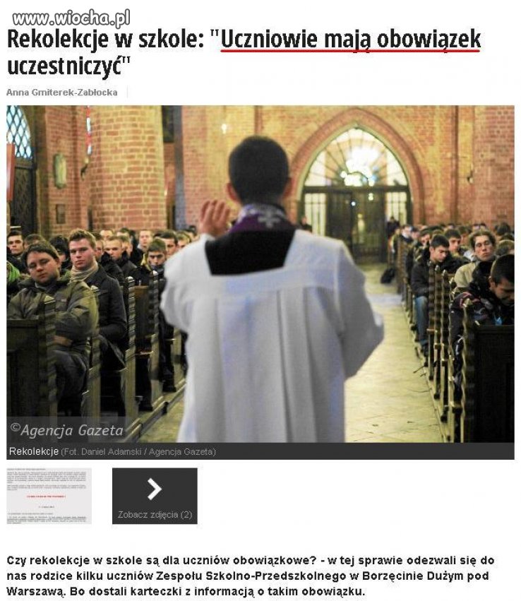 Obowiązkowe rekolekcje... 