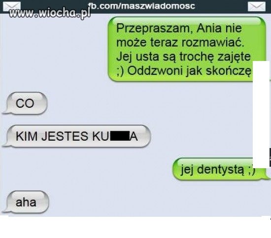 Ania ma zajęte usta 