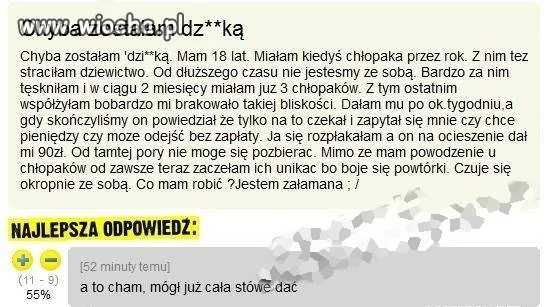 Chyba zostałam dziwką ...