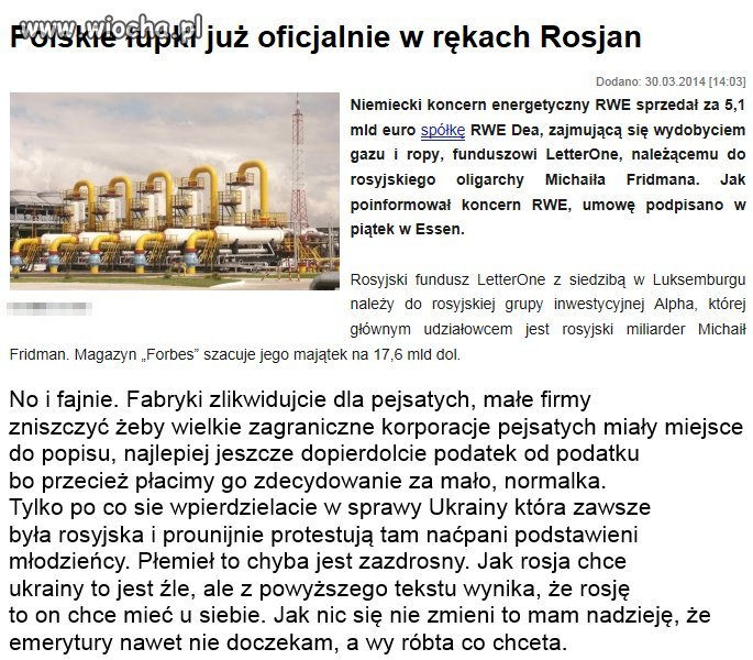 Tusk się nie sprzedaje, on zawsze był czyjś
