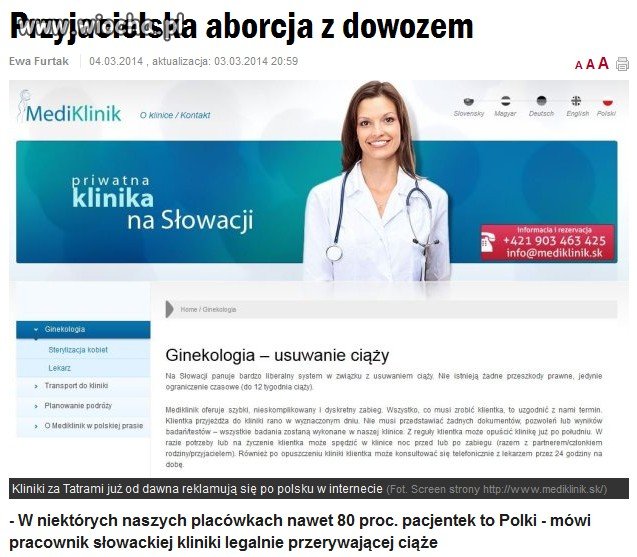 Przyjacielska aborcja z dowozem