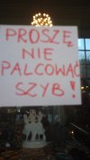 Palcowanie szyby