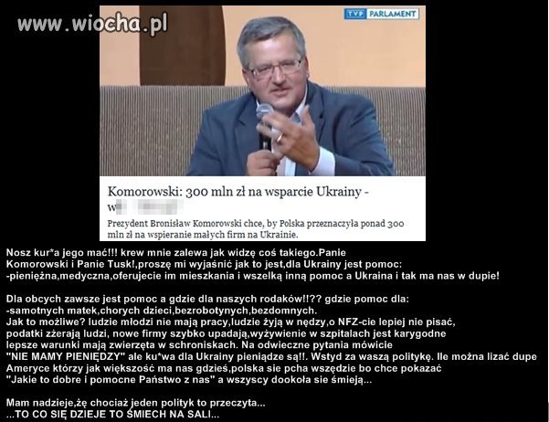 Śmiech na sali, aż szkoda komentować
