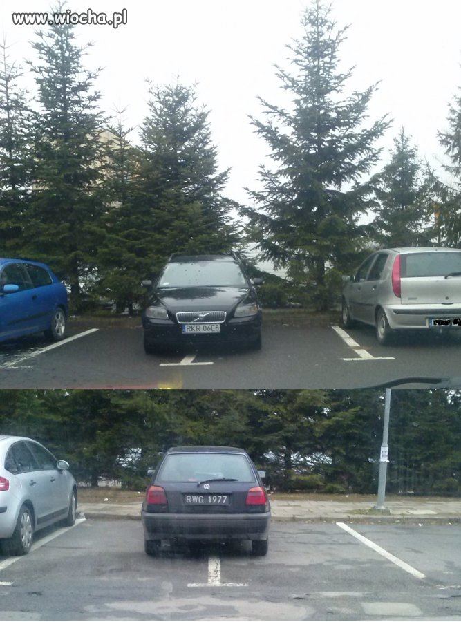 Dwóch mistrzów parkowania KROSNO koło ZUS 