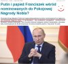 Wladimir Putin z Pokojowym Noblem?