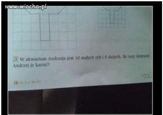 Zadanie domowe dla 7 latka
