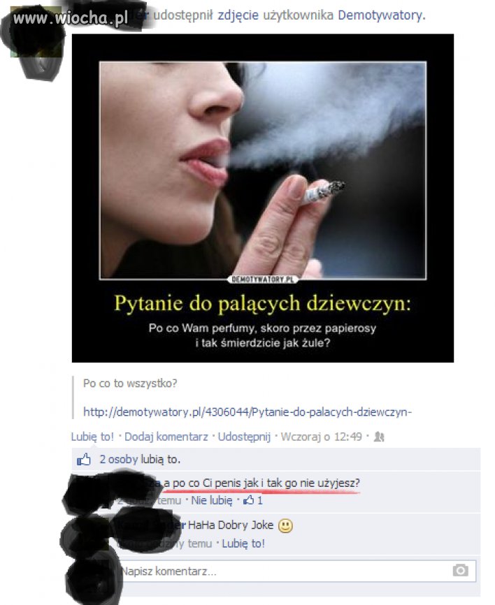 Dziewczyna nie była mu dłużna 