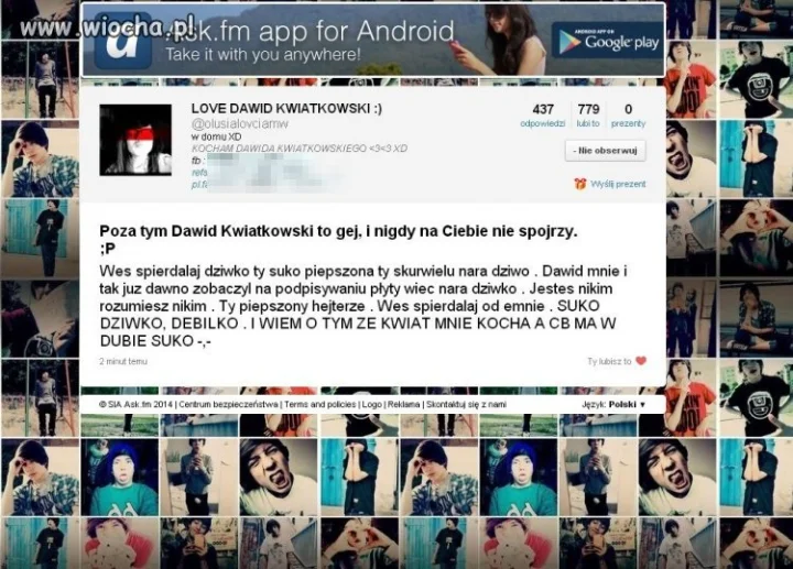 Ból dupy faneczki Kwiata
