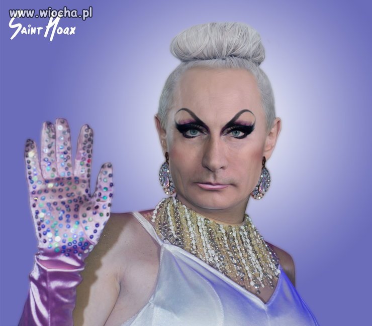 Putin wystąpił w Soczi jako łyżwiarka w drużynie
