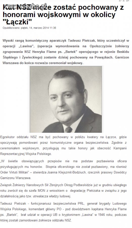 Kolejny czerwony zbrodniarz chowany na 