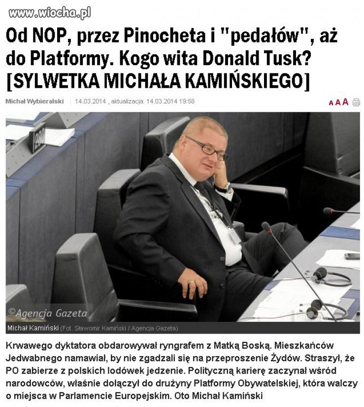 Polityk bez kręgosłupa... 