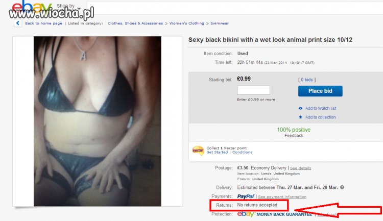 Czarne Sexy bikini - rozmiar 10/12 