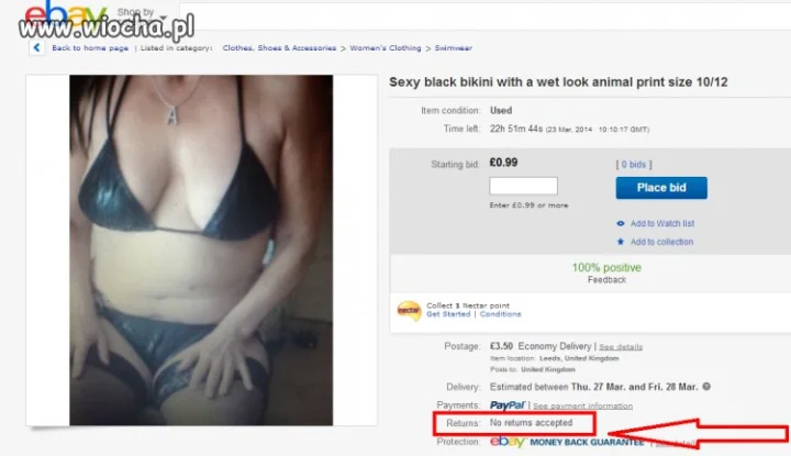 Czarne Sexy bikini - rozmiar 10/12 