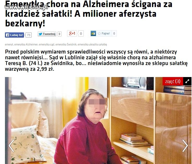 Polska to piękny kraj, emeryci mają sprawy sądowe