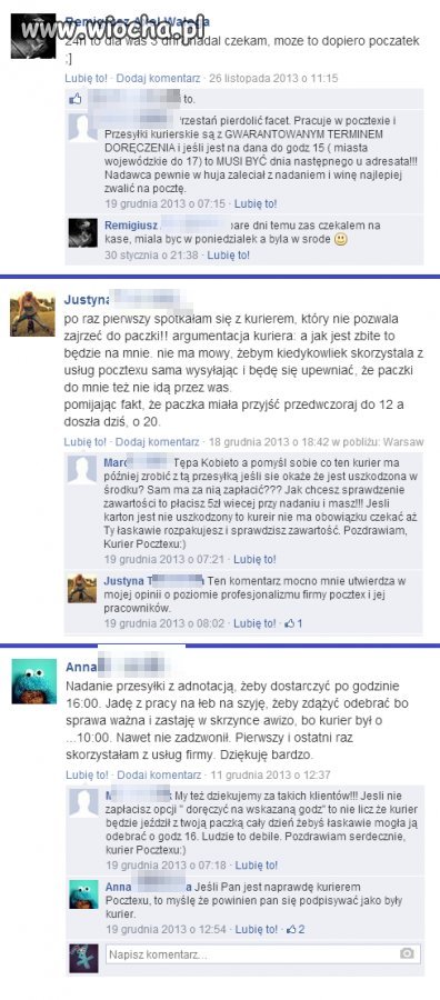 Pracownik firmy pocztex