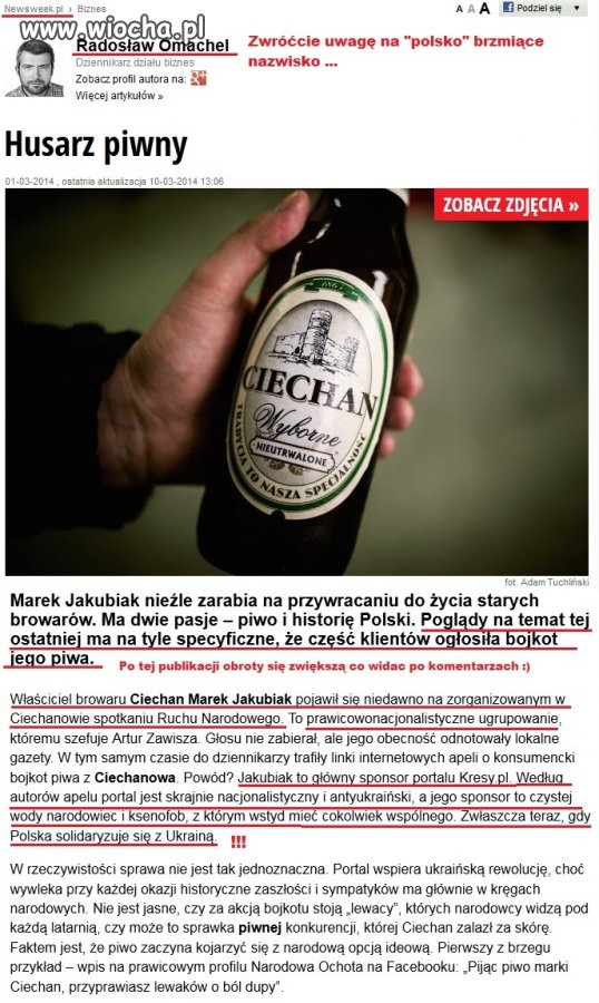 Tak pismaki próbują zniszczyć polski browar 